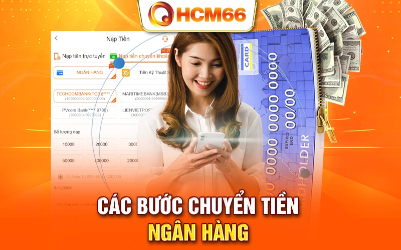 Các bước chuyển tiền ngân hàng