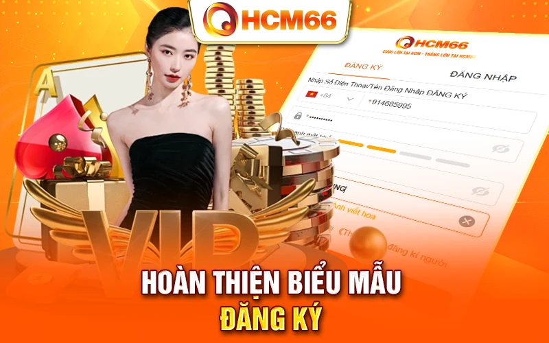 Hoàn thiện biểu mẫu đăng ký