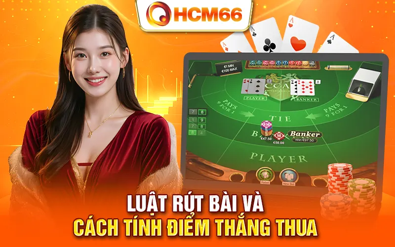 Luật rút bài, tính điểm và phân thắng thua cụ thể